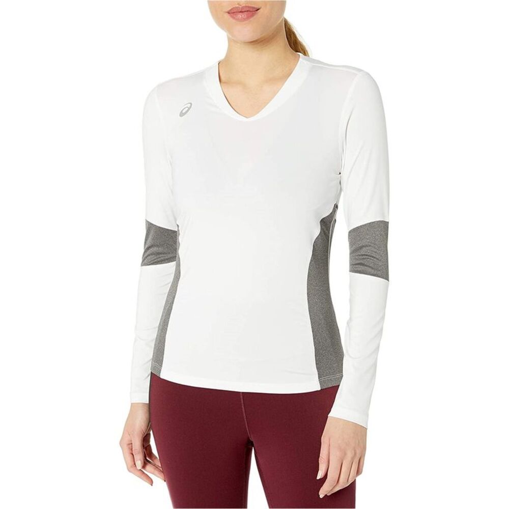ASICS Womens Decoy Volleyball Basic T-Shirt, White, NWT